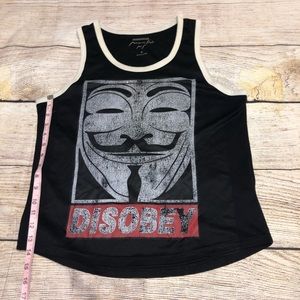 Guy Fawkes, ‘anonymous’, Disobey protest shirt